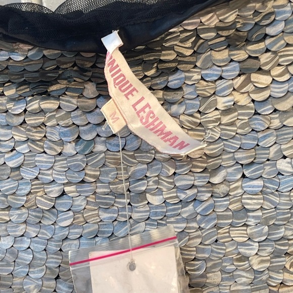 Monique Leshman Sequin Lolita BomberJacket & Skirt Two Piece Set Y2K Deadstock - Picture 5 of 15